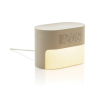 Réveil écologique avec lumière progressive et sons relaxants couleur beige