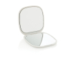 Miroir en plastique recyclé avec double vue standard et grossissement couleur blanc