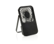Ventilateur de bureau rechargeable, 3 vitesses, 5 W, 1 200 mAh couleur noir