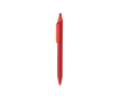 Stylo écologique au toucher doux avec clip et encre bleue couleur rouge