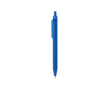 Stylo écologique au toucher doux avec clip et encre bleue couleur bleu