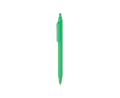 Stylo écologique au toucher doux avec clip et encre bleue couleur vert