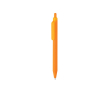 Stylo écologique au toucher doux avec clip et encre bleue couleur orange