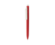 Stylo en plastique recyclé avec encre bleue ultra‑fluide couleur rouge