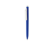 Stylo en plastique recyclé avec encre bleue ultra‑fluide couleur bleu