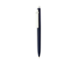 Stylo en plastique recyclé avec encre bleue ultra‑fluide couleur bleu marine