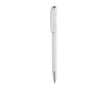 Stylo en plastique recyclé avec recharge Dokumental® à encre bleue couleur blanc