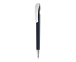 Stylo en plastique recyclé avec recharge Dokumental® à encre bleue couleur bleu marine