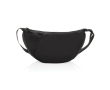 Sac bandoulière XL en RPET avec poche extérieure et sangle ajustable couleur noir