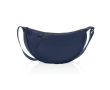 Sac bandoulière XL en RPET avec poche extérieure et sangle ajustable couleur bleu marine