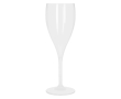 Coupe de champagne réutilisable Tritan® fabriquée dans l’UE 160 ml couleur blanc