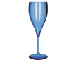 Coupe de champagne réutilisable Tritan® fabriquée dans l’UE 160 ml couleur bleu transparent