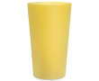 Gobelet réutilisable coloré compatible lave-vaisselle 300 ml couleur jaune transparent