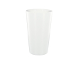 Grand gobelet en plastique réutilisable fabriqué en Europe 600 ml couleur blanc