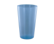 Grand gobelet en plastique réutilisable fabriqué en Europe 600 ml couleur cyan