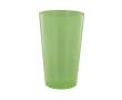 Grand gobelet en plastique réutilisable fabriqué en Europe 600 ml couleur vert transparent