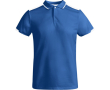 Polo polyester manches courtes pour homme bicolore 140 g/m² Roly couleur bleu roi