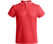 Polo polyester manches courtes pour homme bicolore 140 g/m² Roly couleur rouge