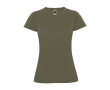 T-shirt technique avec logo en tricot piqué pour femme 150 g/m² Roly  couleur vert militaire