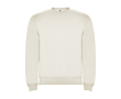 Pull avec logo unisexe en coton et polyester en tricot 280 g/m² Roly couleur blanc cassé