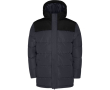 Veste unisexe bicolore style doudoune polyester et capuche Roly couleur noir