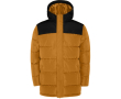 Veste unisexe bicolore style doudoune polyester et capuche Roly couleur marron