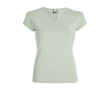 T-shirt promotionnel en coton pour femme avec col en V 200 g/m² Roly couleur vert doux