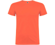 T-shirt avec logo 100 % coton en tricot homme 155 g/m² Roly Beagle couleur orange pastel
