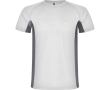T-shirt de sport en polyester pour homme bicolore 140 g/m² Roly couleur blanc