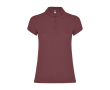 Polo personnalisé en tricot piqué 100% coton pour femme 200 g/m² Roly couleur rouge chiné