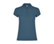 Polo personnalisé en tricot piqué 100% coton pour femme 200 g/m² Roly couleur bleu pastel