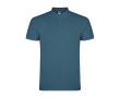 Polo homme en coton en tricot piqué à manches courtes 200 g/m² Roly couleur bleu pastel