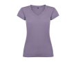 T-shirt pour entreprise en tricot 100% coton pour femme 155 g/m² Roly couleur lavande