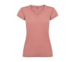 T-shirt pour entreprise en tricot 100% coton pour femme 155 g/m² Roly couleur saumon