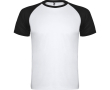 T-shirt de sport unisexe manches courtes polyester 140 g/m² Roly couleur noir