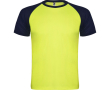 T-shirt de sport manches courtes unisexe polyester 140 g/m² Roly couleur jaune fluorescent