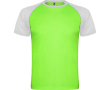 T-shirt de sport manches courtes unisexe polyester 140 g/m² Roly couleur vert fluorescent