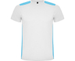 T-shirt de sport unisexe polyester manches courtes 130 g/m² Roly couleur blanc