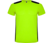 T-shirt de sport unisexe polyester manches courtes 130 g/m² Roly couleur vert lime