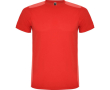 T-shirt de sport unisexe polyester manches courtes 130 g/m² Roly couleur rouge