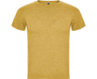 T-shirt chiné en coton et polyester pour homme 150 g/m² Roly couleur jaune foncé