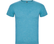 T-shirt chiné en coton et polyester pour homme 150 g/m² Roly couleur turquoise