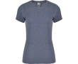 T-shirt chiné en coton et polyester pour femme 150 g/m² Roly couleur bleu chiné