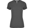 T-shirt chiné en coton et polyester pour femme 150 g/m² Roly couleur noir