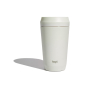 Tasse thermos en acier recyclé avec couvercle 360°, 354 ml Topl To Go couleur blanc