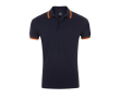 Polo bicolore en coton pour homme 200 g/m2 SOL'S Pasadena couleur bleu ultramarine