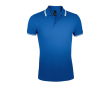 Polo bicolore en coton pour homme 200 g/m2 SOL'S Pasadena couleur bleu