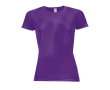 T-shirt de sport pour femmes en polyester 140 g/m² SOL'S Sporty couleur mauve
