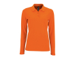 Polo à manches longues en 100% coton pour femme 180 g/m2 SOL'S Perfect couleur orange