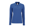 Polo à manches longues en 100% coton pour femme 180 g/m2 SOL'S Perfect couleur bleu roi